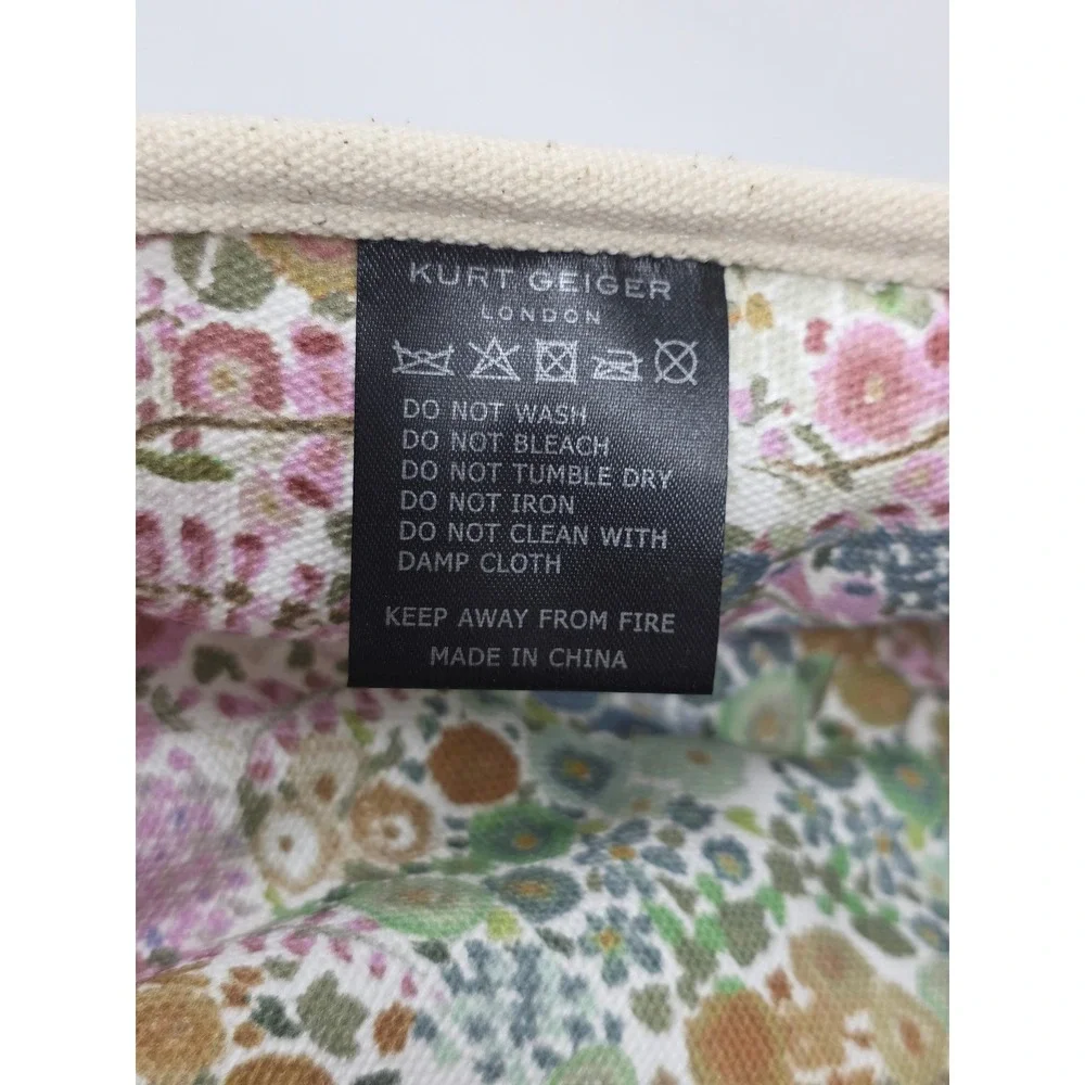 Kurt Geiger London Recycled Dog Coat Floral Multi Color Eagle Head Small New